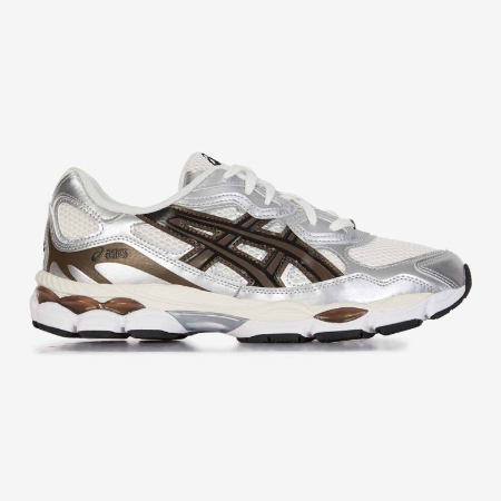 Asics kindersportschoen Gel-Nyc 1203A803-100 - Cream/Black/Brown - Maat 36