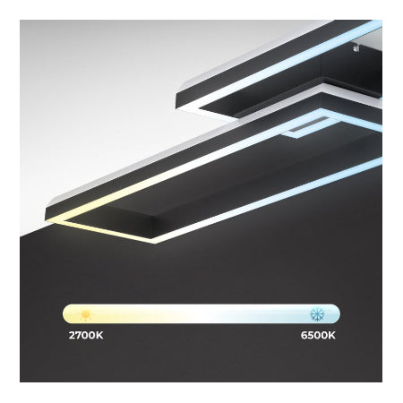 BRILONER - LED Plafondlamp - met afstandsbediening