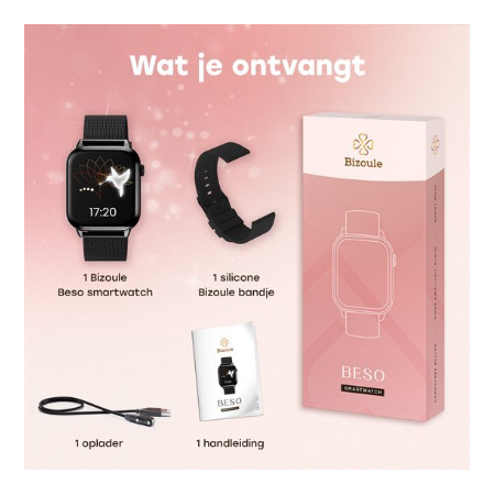 Bizoule Smartwatch Beso - Dames - Zwart