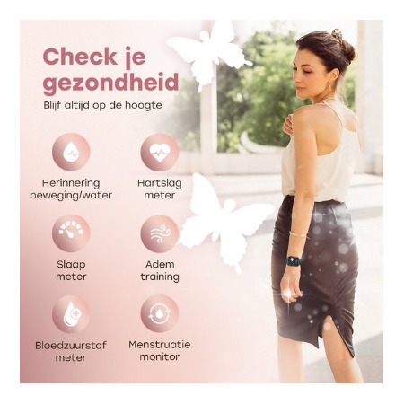 Bizoule Smartwatch Beso - Dames - Zwart