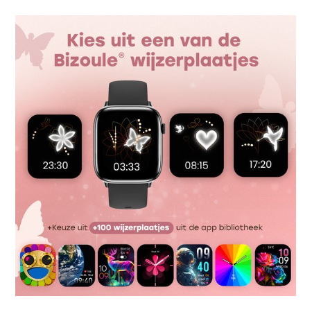 Bizoule Smartwatch Beso - Dames - Zwart