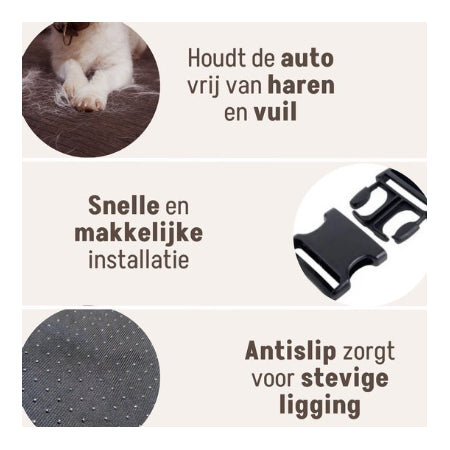 By Cee Cee - Hondenmand Guus voor Auto - Maat S