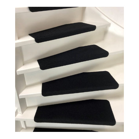 Trapmatten - 15 stuks - Robuust diep zwart - 65x22x3,5 cm - Rechthoekig
