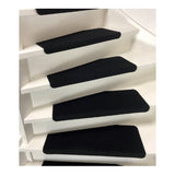 Trapmatten - 15 stuks - Robuust diep zwart - 65x22x3,5 cm - Rechthoekig