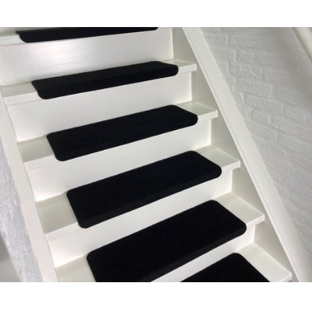 Trapmatten - 15 stuks - Robuust diep zwart - 65x22x3,5 cm - Rechthoekig