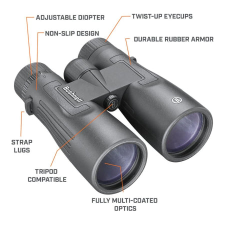 Bushnell - Legend - Verrekijker - 12x50 - Dakprisma - Zwart - Volledig multi-coated - BB1250W