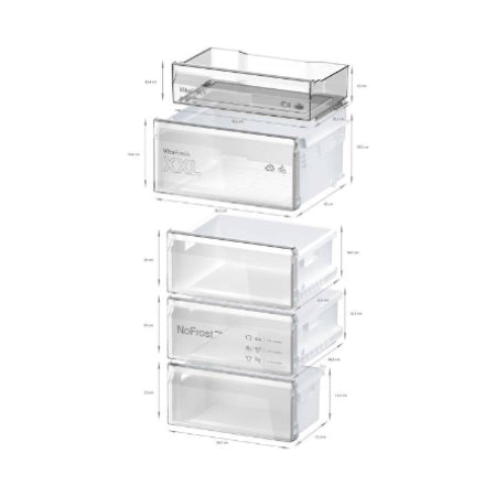 Bosch koelkast KGN362LBF - Serie 4 - RVS look