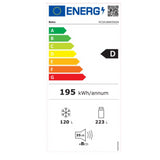 Beko koelkast RCSA366K50GN - D - Kleur Grijs/Antraciet